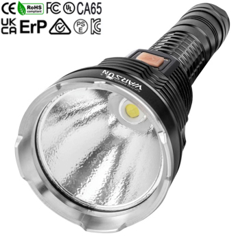 Warsun Outdoor IP56 9000mAh 2000lm P70 Flashlight: A Durable, High-Lumen LED Torch Light