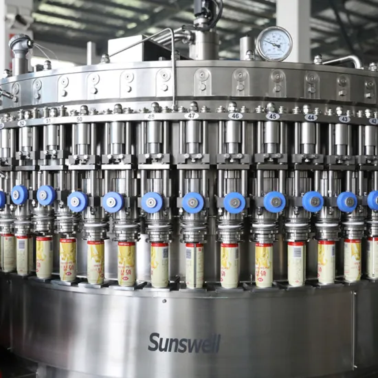 Fully automatic can juice filling machine packing line