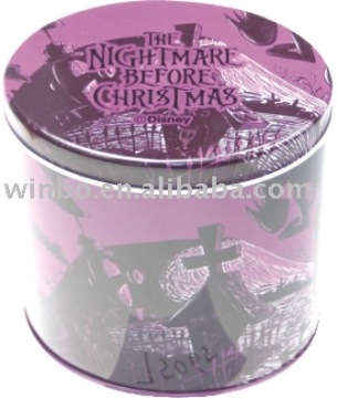 Oval-shape multipurpose tin box tea box