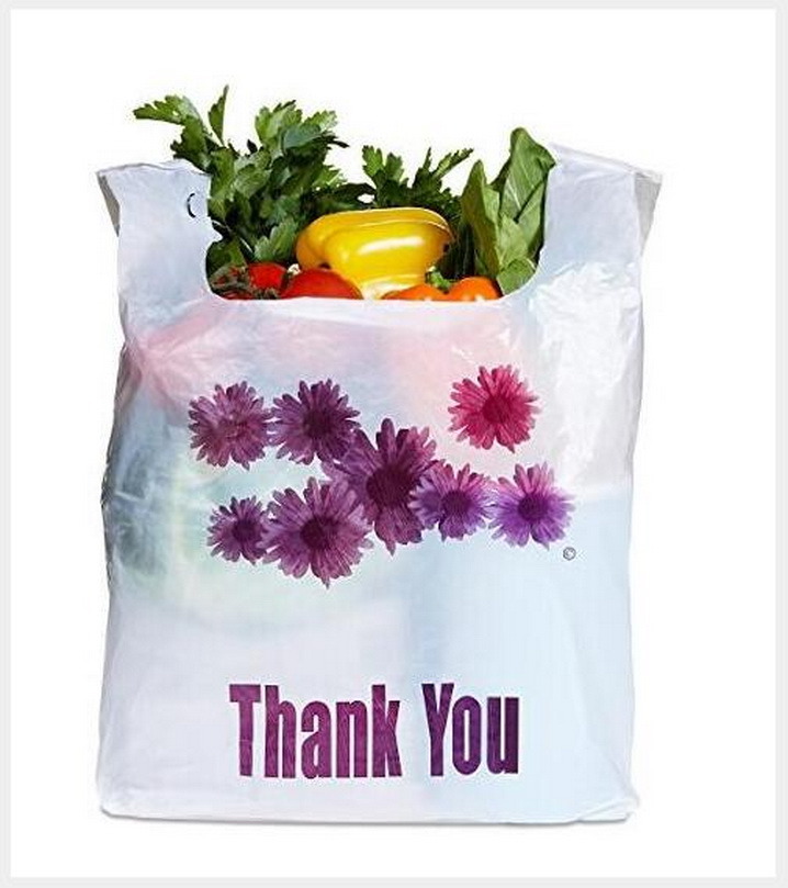 Shopping Polybag Gusset Garbage Rubbish T-Shirt Vest Biodegradable Plastic Grocery Carrier Bag