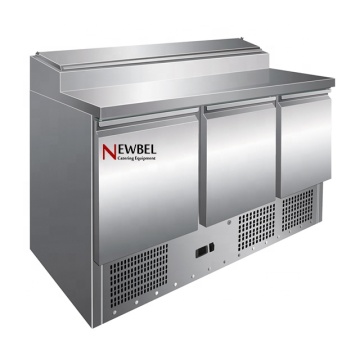 Newbel PS300 3 Pintu Kaunter Atas Salad Bar peti sejuk