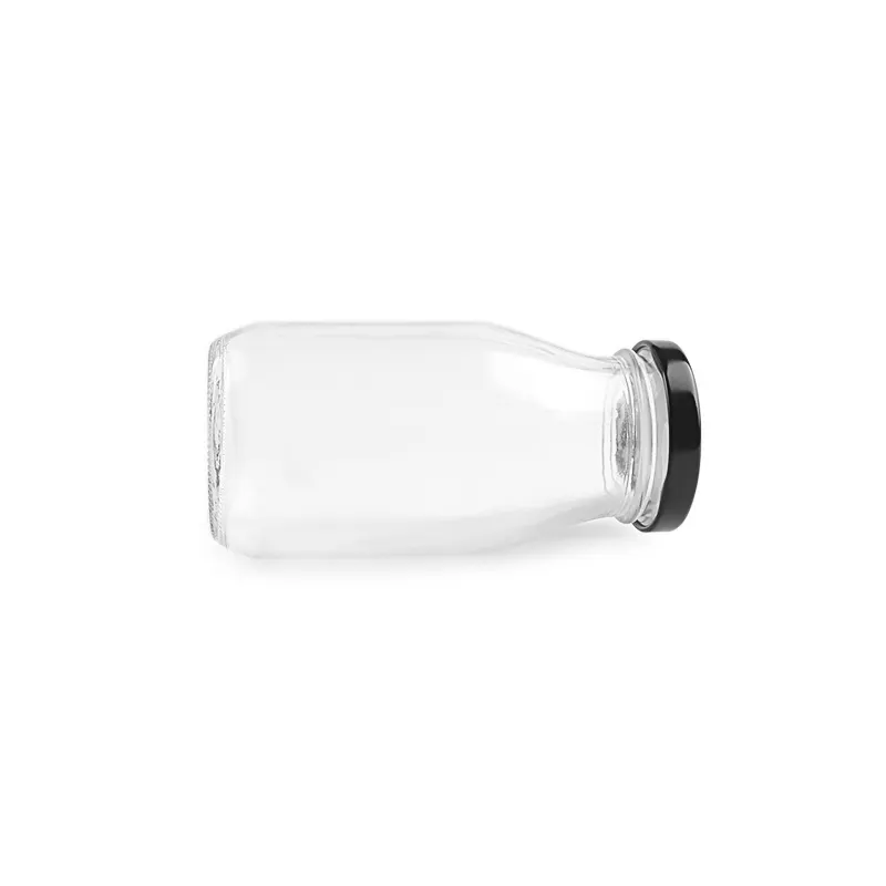 200ml Glass Milk Bottle With Metal Lid5 Png