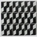 Black 3D Effect Crystal Glass Mosaic