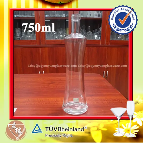 Custom design your own cheap unique whisky bottle 750 ml