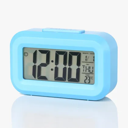 Smart Table Clocks with Night Light, Date, Temperature, Timer, and Alarm Clocks for Office and Bedroom