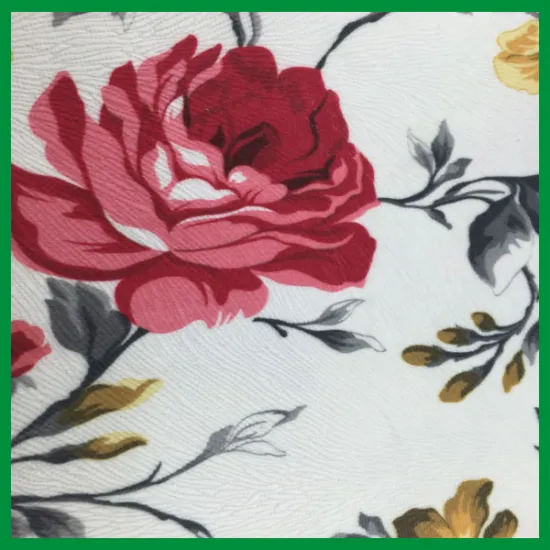 Manufacture China 100% polyest printed velboa fabric for home textile