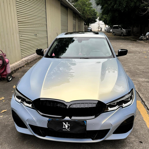 Глянцавая абкручванне для аўтамабіля з блакітным шармам "Русалка".