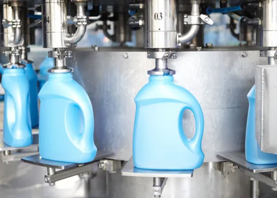 Pneumatic Automatic Liquid Filling Machine For Detergent Pet Bottles