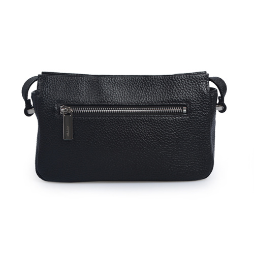 Pebbled Leather Damen Leisure Schwarz Crossbody Daily Bags