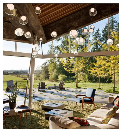 Color decorative chandelier New creative villa Restaurant custom chandelier