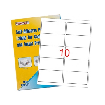 Matte White A4 Label Sheets for Printers (10 UPS, Blank SKU)