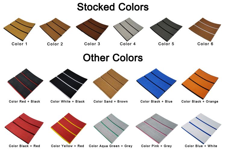 EVA Composite Decking Boat Deck Flooring Material Boat Padding