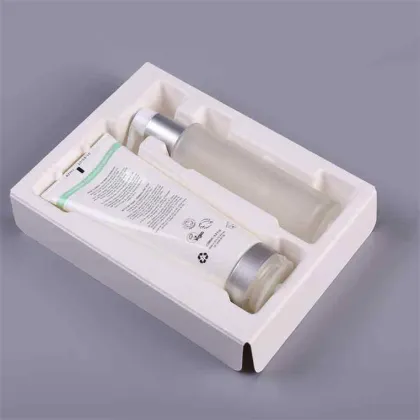 Paper perfume bottle tube pump cosmetics packaging tray