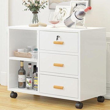 White Modern Sideboard With Drawers