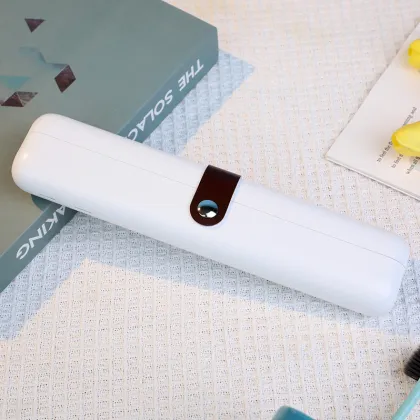 Travel Toothbrush Sterilizer with 1500mAh Battery and Belt Clip