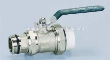 Brass Ball Valve With PPR/ PPR Ball Valve Lever Handle/Male Union &PPR