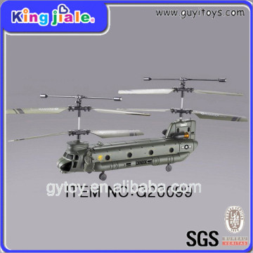 China kids funny 3CH RC military safe material control helicopter with camera