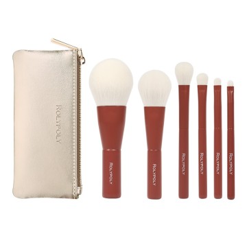 Mini Jam Red Makeup Brush Set 6pieces