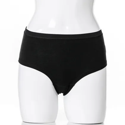 OEM logo ladies organic cotton boyshorts Stretchy lady underwear