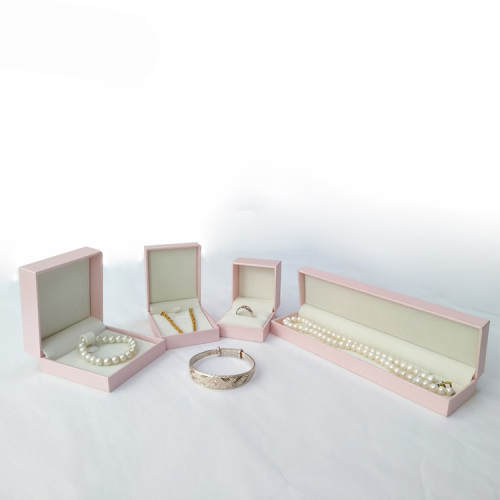Caixa de presente de jóias rosa conjunto para mulheres