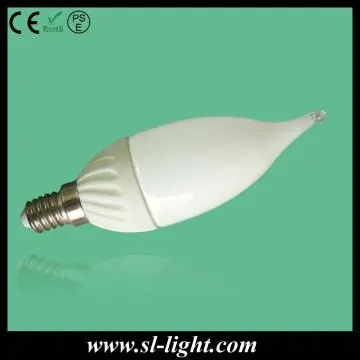 3w E14 led candle flame bulb