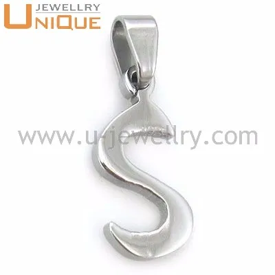 Stainless steel alphabets pendant designs