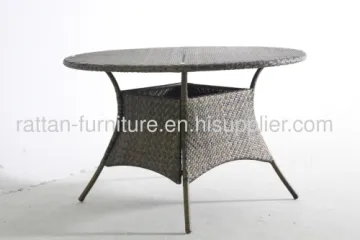 Outdoor Pe Wicker Kd Round Dining Tables 