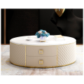 Modern design luxury fancy marble top coffee table