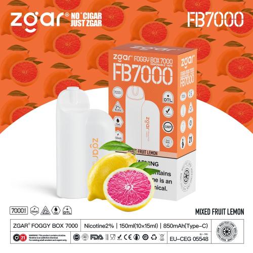 Zgar Foggy Box 7000 Vape jetable