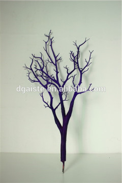 synthentic faux Christmas indoor ornament soft surface plastic dry tree branch