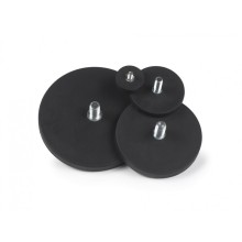 D22 D43 D66 D88 Rubber coated pot magnet with Screw Threaded