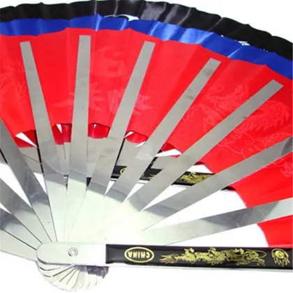 Stainless Steel Tai Chi Fan for Sports Entertainment and Fitness Martial Arts Performance