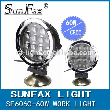 7'' heavy duty off road round led work light-60w 12pcs*5w cr ee led driving light