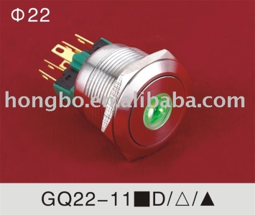 ONPOW GQ22 Series illuminated push-button switch (Dia.22mm)