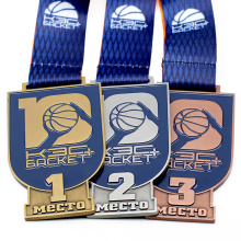 Medalhas personalizadas de basquete personalizadas em massa