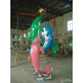 Multicolor Dolphin Sculpture