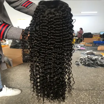 Water Wave Peruvian Transparent Lace Frontal Wigs 24 In Glueless 360 Frontal Wigs Transparent Lace Frontal With Blenched Knots