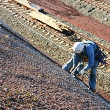Sistema de proteção Rockfall Reding de aço galvanizado