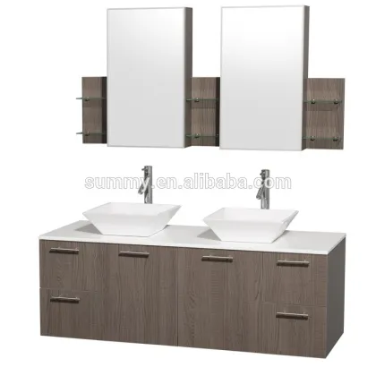 Simple frame support top bathroom cabinet bathroom sink