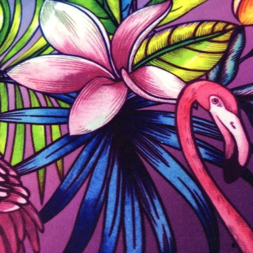 Elastic Digital Printing Polyester Spandex Lycra Fabric