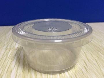 2.5oz pp sauce cup with flat lid