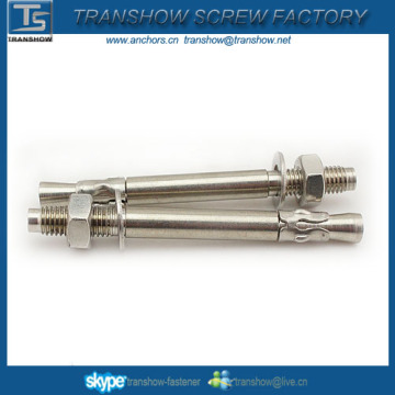 China high quality with competitive price SS 304 A2 wedge anchor