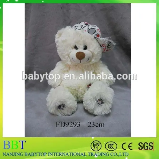 Custom high quality wholesale mini teddy bear, small toy, lovable bear toy with hat