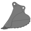 20T1.0m³ دلو الصخور الثقيل