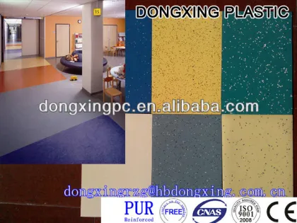 PVC laminate flooring rubber floor commercial flooring