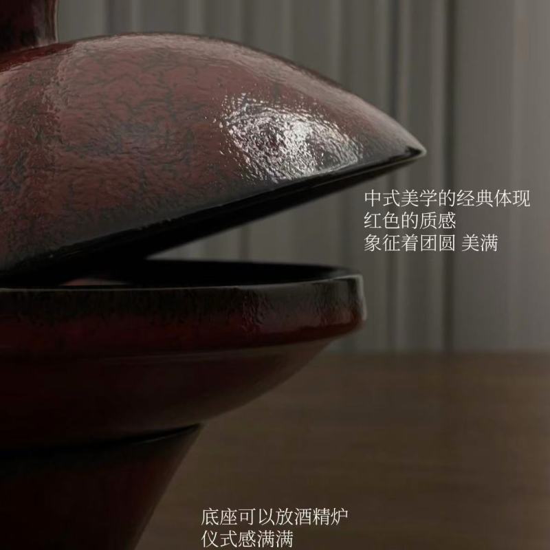 Red and Green Asian Themed Dinnerware with Classic Patterns
