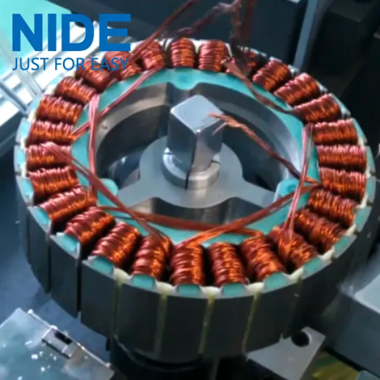 Double Station Wheel Motor stator slot Paper Inserting Machine