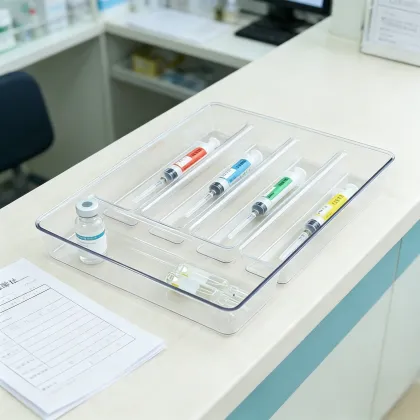 Stackable Medical Syringe Tray