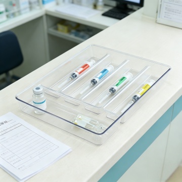Bandeja de seringa médica empilhável