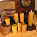 Venda por atacado grande beeswax pilar velas a granel